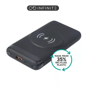 Powerbank eSTUFF ES641042 litio-polimero (LiPo) 10000 mAh ricarica wireless nero