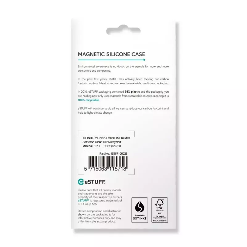 Custodia per cellulare eSTUFF ES67100028 17 cm (6,7