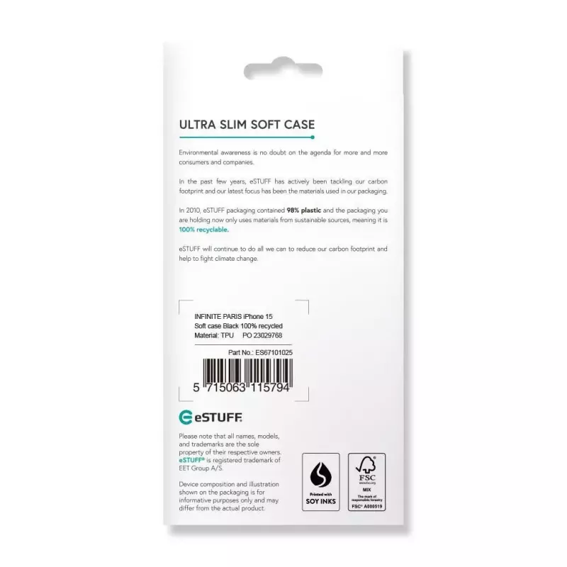 Custodia per cellulare eSTUFF ES67101025 15,5 cm (6,1