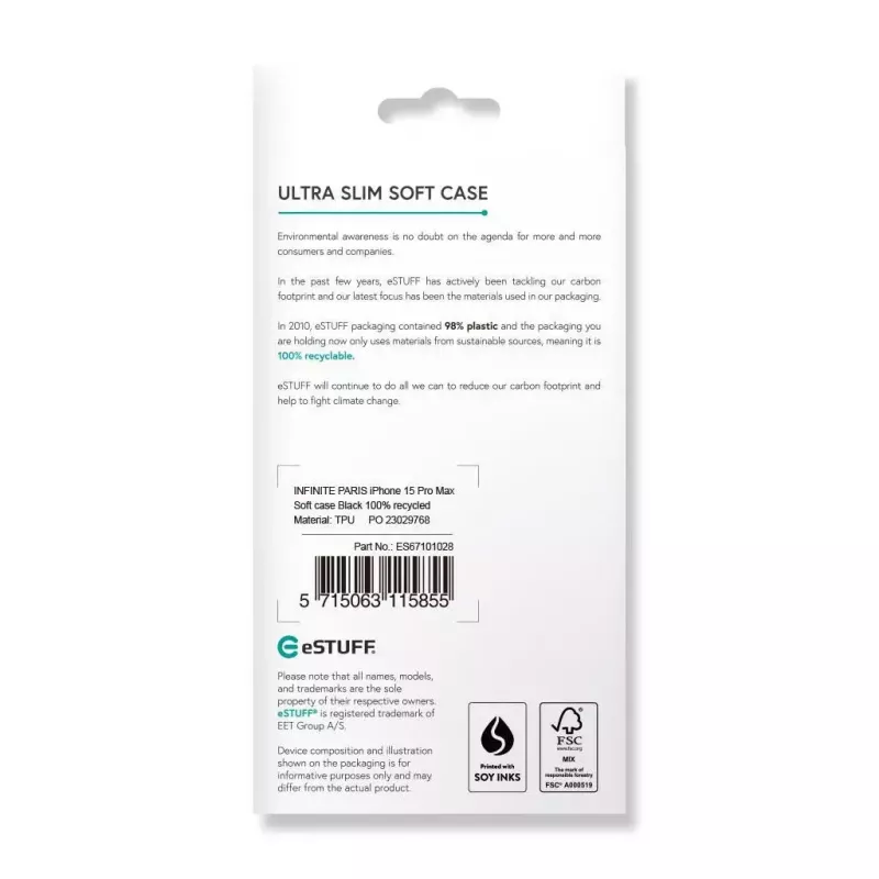 Custodia per cellulare eSTUFF ES67101028 17 cm (6,7