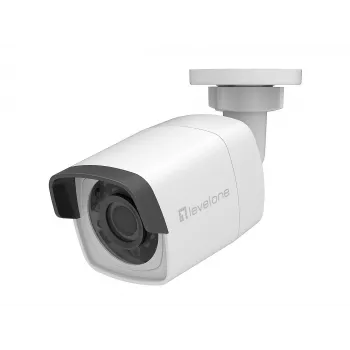 Telecamera IP fissa LevelOne GEMINI, 4 megapixel, LED IR, 802.3af PoE, interno/esterno