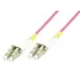 MicroConnect FIB440450P cavo patch in fibra ottica LC/UPC-LC/UPC, 50 m, OM4 multimodale duplex, LSZH, 2 mm