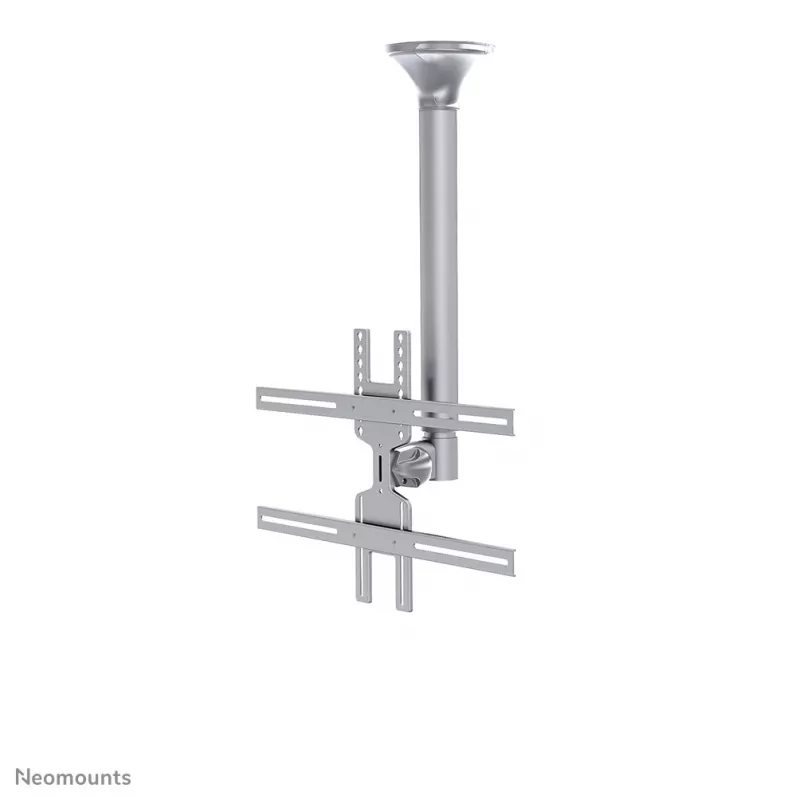 Neomounts FPMA-C400SILVER supporto da soffitto per monitor/TV 32–60 pollici – H 64–104 cm