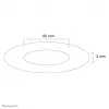 Neomounts FPMA-CRS6 copertura da soffitto – diam. 60 mm, argento, plastica, soffitto, 3 mm, 6 cm, 1 pz.