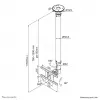 Neomounts FPMA-C100SILVER supporto da soffitto per monitor/TV 10-30 pollici - h 79-129 cm