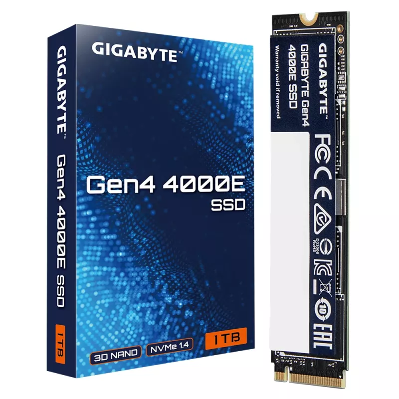 SSD GIGABYTE Gen4 4000E 1 TB M.2 PCI Express 4.0 NVMe 3D NAND