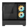 Case per PC GIGABYTE C201 PANORAMIC – Mid Tower, m-ATX, supporto radiatore 360 mm, 3 ventole preinstallate, USB 3.0, supporto RGB Fusion