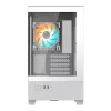 Case per PC GIGABYTE C201 PANORAMIC ICE – Mid Tower, m-ATX, supporto radiatore 360 mm, 3 ventole preinstallate, USB 3.0, supporto RGB Fusion