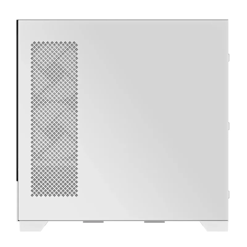 Case per PC GIGABYTE C201 PANORAMIC ICE – Mid Tower, m-ATX, supporto radiatore 360 mm, 3 ventole preinstallate, USB 3.0, supporto RGB Fusion