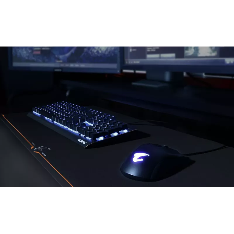 Tappetino per mouse da gaming GIGABYTE AMP900 nero, arancione