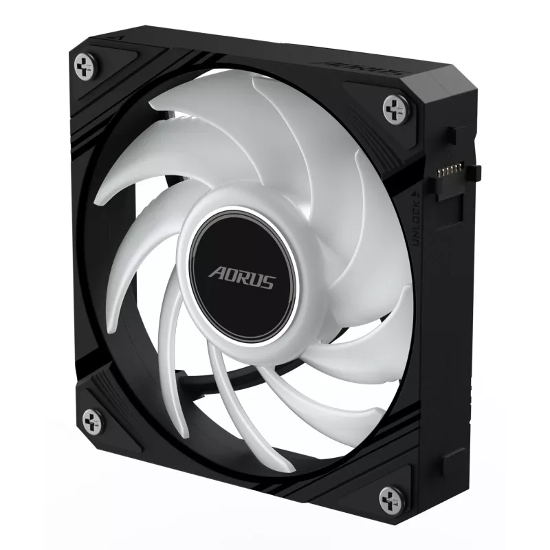 Gigabyte AORUS EZ CHAIN FAN 120 ventola per case, 120 mm, nero, GP-ECFAN1201