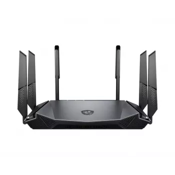 Router WLAN MSI RadiX AX6600 WiFi 6 Tri-Band Gigabit Ethernet Tri-Band (2,4 GHz / 5 GHz / 5 GHz) nero