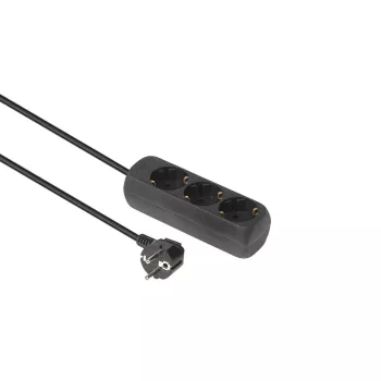 Prolunga elettrica Microconnect GRU003B-WOS 1,5 m 3 uscite AC per interni nero