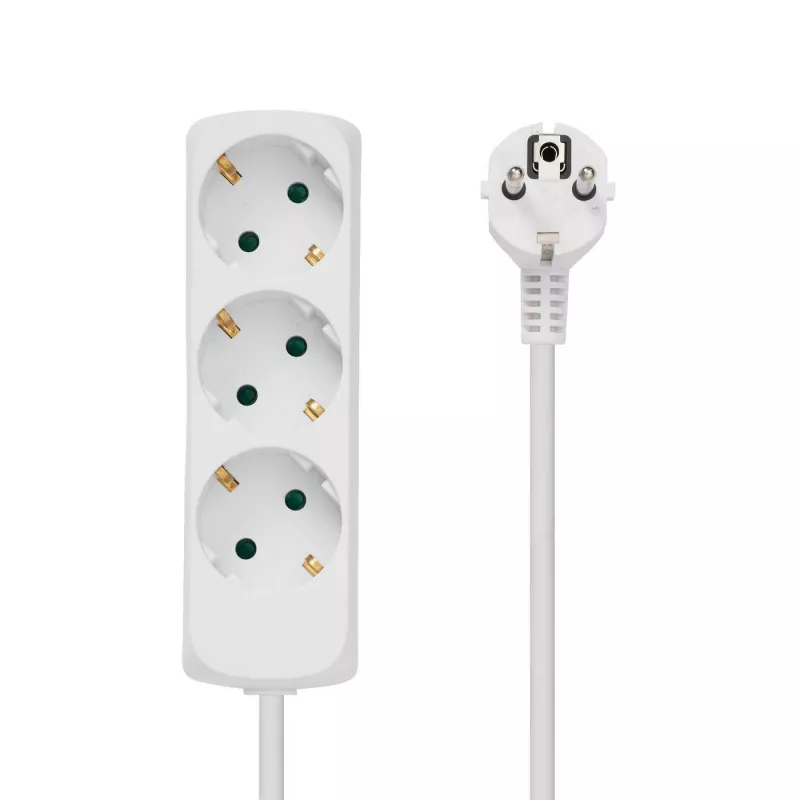Prolunga elettrica Microconnect GRU003W 1,8 m 3 prese AC per interni bianco