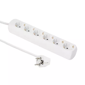 Ciabatta elettrica Microconnect GRU00615W 1,5 m 6 prese di rete bianco
