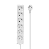 Ciabatta elettrica Microconnect GRU00615W 1,5 m 6 prese di rete bianco