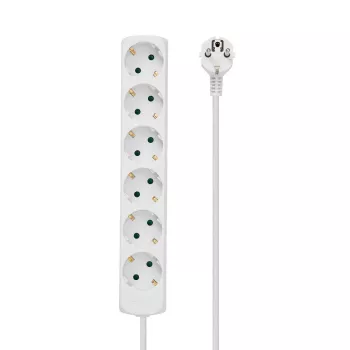 Ciabatta elettrica Microconnect GRU00615W 1,5 m 6 prese di rete bianco