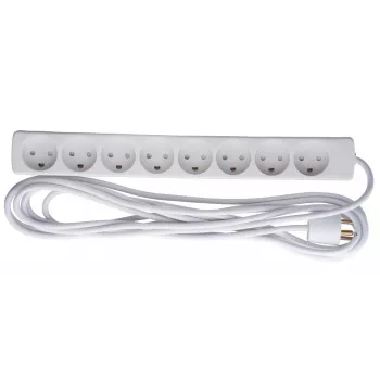 Microconnect GRU00850WDK ciabatta multipresa 5 m 8 uscite AC per interni bianco