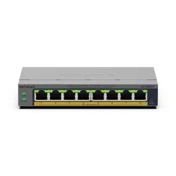 NETGEAR GS108EPP non gestito Gigabit Ethernet (10/100/1000) Power over Ethernet (PoE) desktop/montaggio a parete grigio