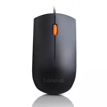 Mouse ottico cablato USB Type-A, ambidestro, Lenovo GX30M39704 — 1600 DPI, 3 tasti, cavo 1,8 m, nero