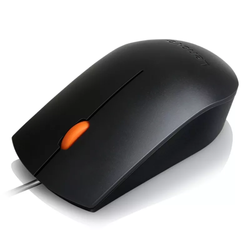 Lenovo 300 GX30M39704 mouse ottico cablato, ambidestro, USB Type-A, 1600 DPI, 3 pulsanti, nero