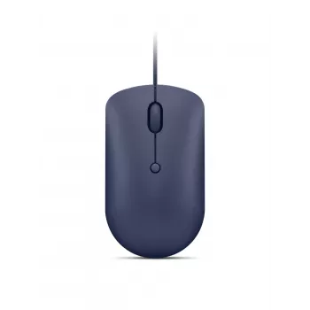 Mouse ottico cablato USB-C Lenovo GY51D20878, ambidestro, 2400 DPI, 4 tasti, blu