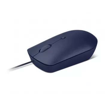 Mouse ottico cablato USB-C Lenovo GY51D20878, ambidestro, 2400 DPI, 4 tasti, blu