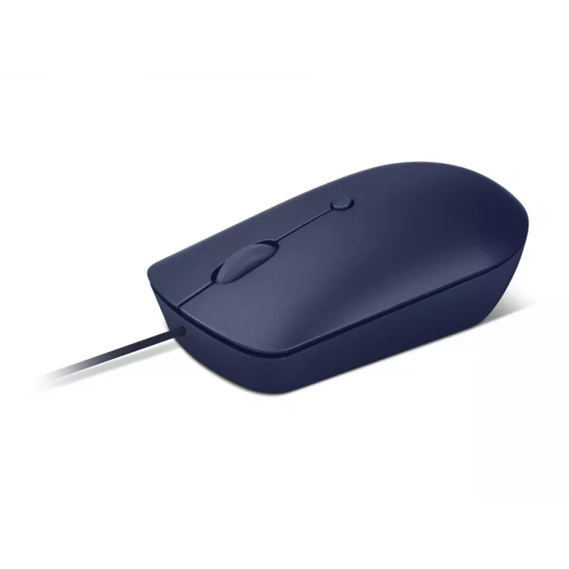 Mouse ottico cablato USB-C Lenovo GY51D20878, ambidestro, 2400 DPI, 4 tasti, blu