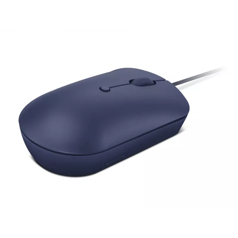 Mouse ottico cablato USB-C Lenovo GY51D20878, ambidestro, 2400 DPI, 4 tasti, blu
