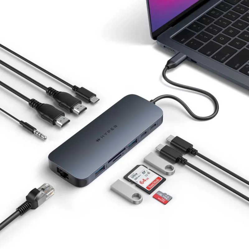 Targus HD4006GL Dock per laptop/replicatore di porte USB 3.2 Gen 2 (3.1 Gen 2) Type-C nero