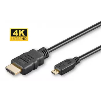 Cavo HDMI Microconnect 4K HDMI A-D, 2 m