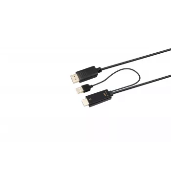 Microconnect HDMI-DP-CON2 cavo adattatore video 2 m DisplayPort nero