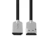 Microconnect HDMISUPERSLIM015M cavo HDMI 1,5 m HDMI Type-A (Standard) nero, metallizzato