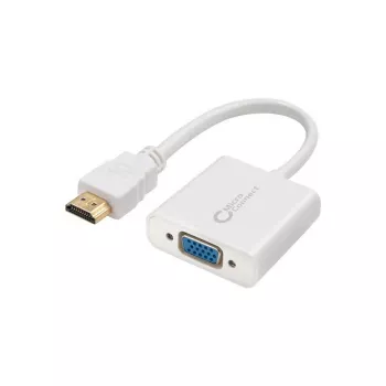 Microconnect HDMVGA1 cavo adattatore video 0,15 m HDMI Type-A (Standard) VGA (D-Sub) bianco