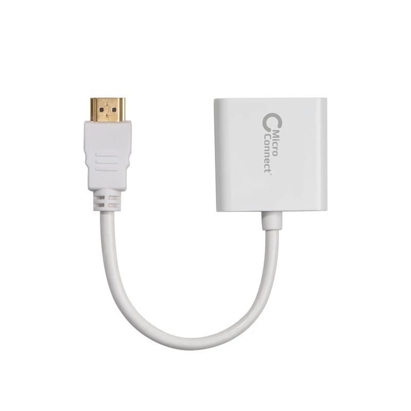 Microconnect HDMVGA1 cavo adattatore video 0,15 m HDMI Type-A (Standard) VGA (D-Sub) bianco