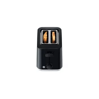 Tostapane BRAUN HT1010BK — 2 fette, 900 W, nero, corpo in plastica, fessura 132×35×119 mm
