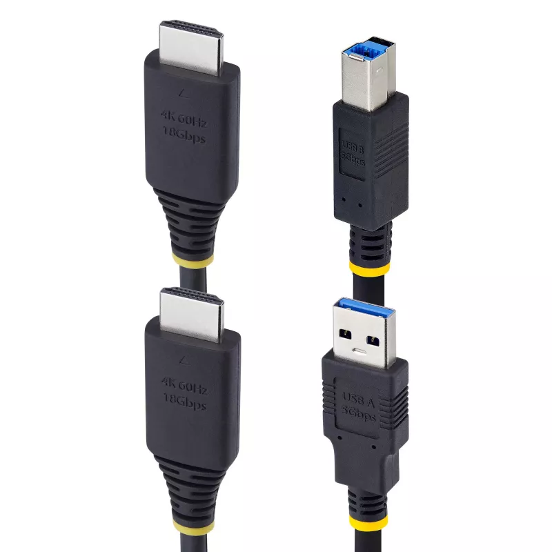 Cavo KVM StarTech.com HDMI e USB 5 Gbit/s 1,8 m, 4K 60Hz, HDMI 2.0 e USB combo per switch KVM