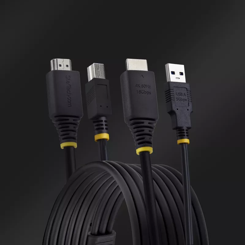 Cavo KVM StarTech.com HDMI e USB 5 Gbit/s 1,8 m, 4K 60Hz, HDMI 2.0 e USB combo per switch KVM