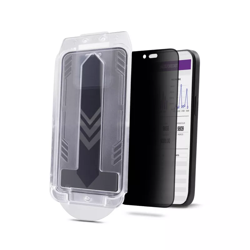 Pellicola privacy 4-Way 360 StarTech.com per iPhone 16, supporta verticale/orizzontale, compatibile con touch, vetro temperato, filtro 4 vie, TAA