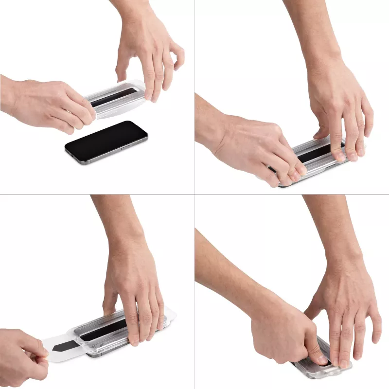 Pellicola privacy 4-Way 360 StarTech.com per iPhone 16, supporta verticale/orizzontale, compatibile con touch, vetro temperato, filtro 4 vie, TAA