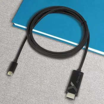 Adattatore cavo video Techly IADAP-USBC-HDMI5TY 5 m USB Type-C HDMI Type-A (standard) nero