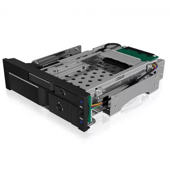 ICY BOX IB-173SSK telaio estraibile doppio per 1x 2,5 e 1x 3,5 dischi SATA/SAS
