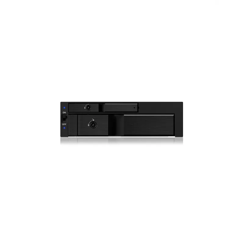 ICY BOX IB-173SSK telaio estraibile doppio per 1x 2,5 e 1x 3,5 dischi SATA/SAS