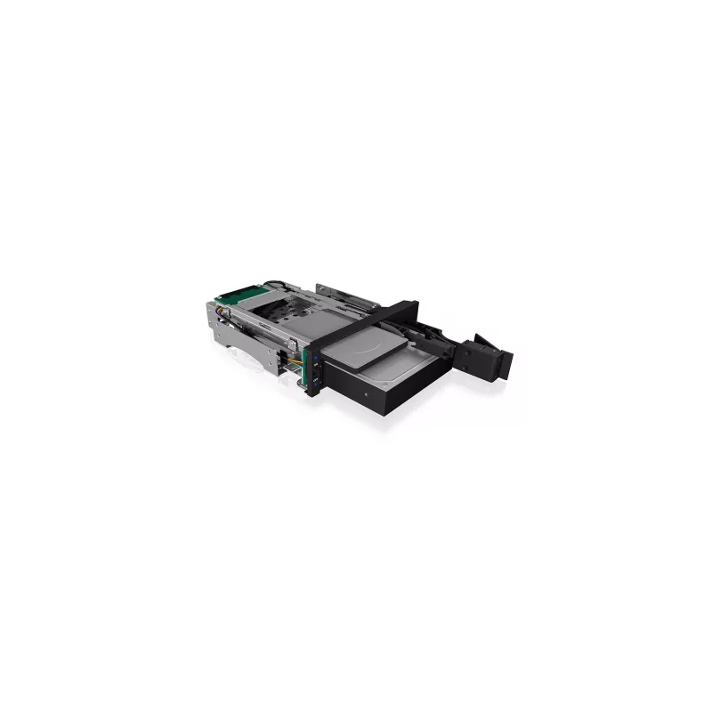 ICY BOX IB-173SSK telaio estraibile doppio per 1x 2,5 e 1x 3,5 dischi SATA/SAS