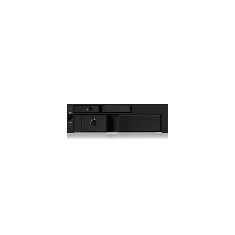 ICY BOX IB-173SSK telaio estraibile doppio per 1x 2,5 e 1x 3,5 dischi SATA/SAS