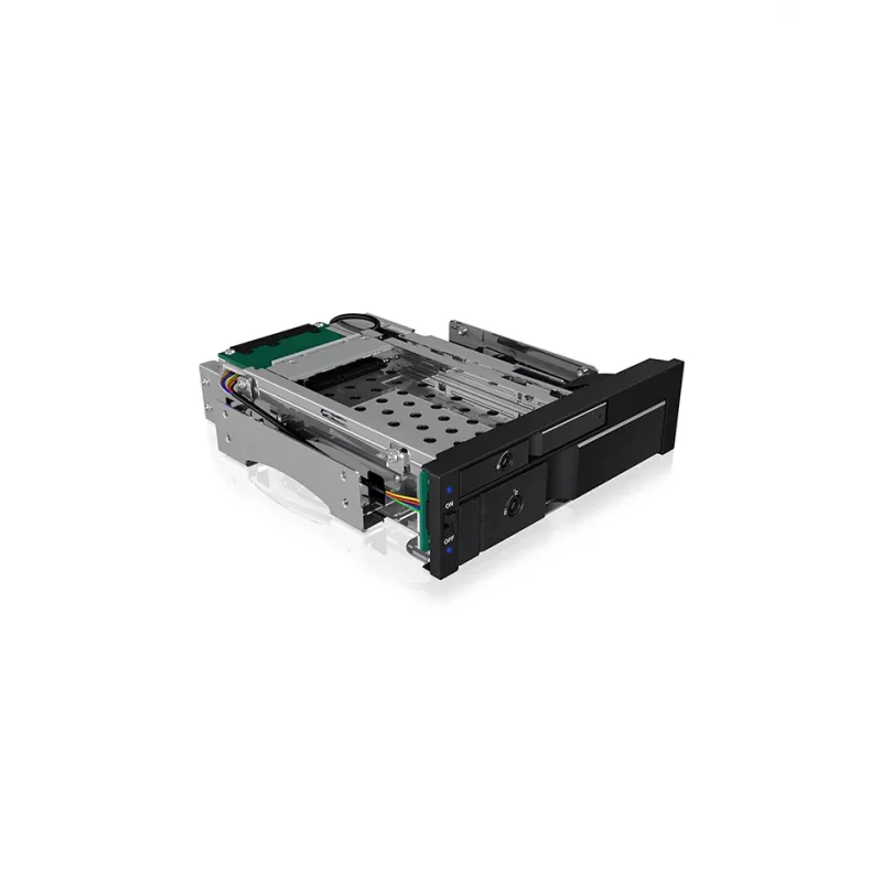 ICY BOX IB-173SSK telaio estraibile doppio per 1x 2,5 e 1x 3,5 dischi SATA/SAS