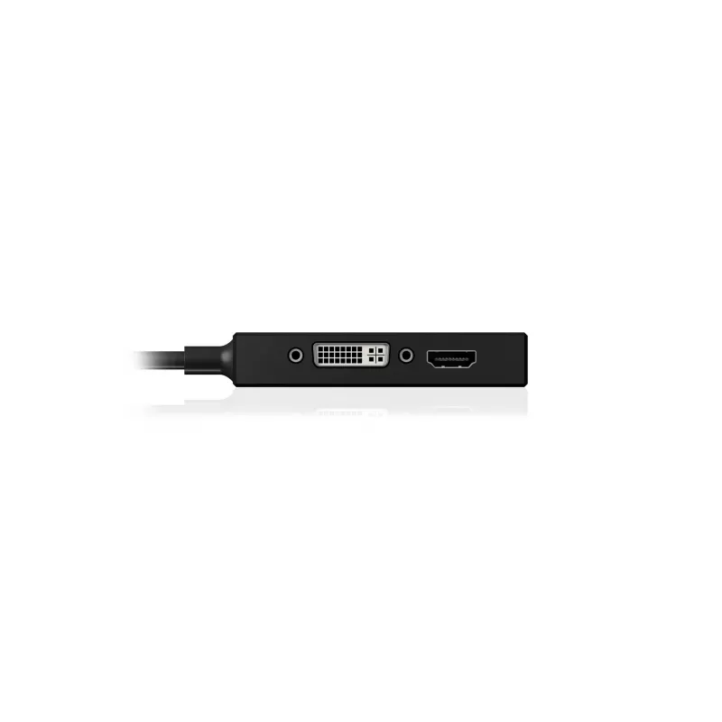 ICY BOX IB-AC1032 Mini DisplayPort DVI-D + VGA (D-Sub) + HDMI nero