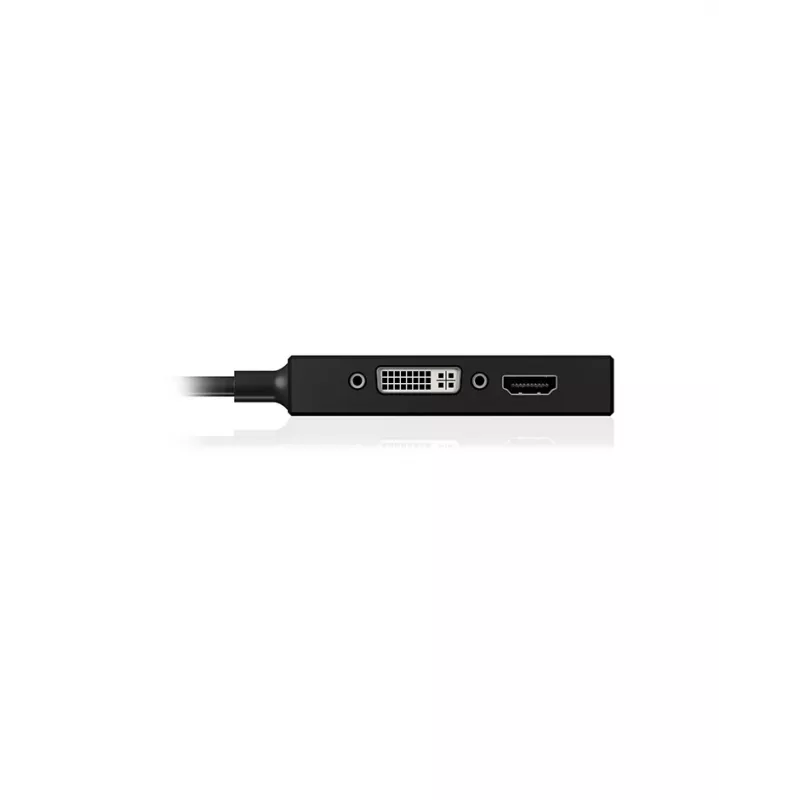 ICY BOX IB-AC1032 Mini DisplayPort DVI-D + VGA (D-Sub) + HDMI nero