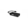 ICY BOX IB-AC1032 Mini DisplayPort DVI-D + VGA (D-Sub) + HDMI nero