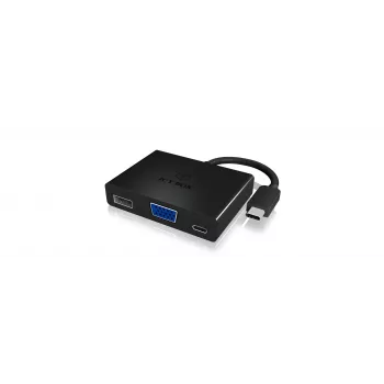 ICY BOX IB-DK4032-CPD adattatore multiporta USB-C a VGA